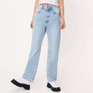 Nasty Gal Give it‎ to 'em Straight High Waisted Button Fly Jeans Size 2
